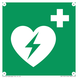 E010 safe condition automated external heart defibrillator